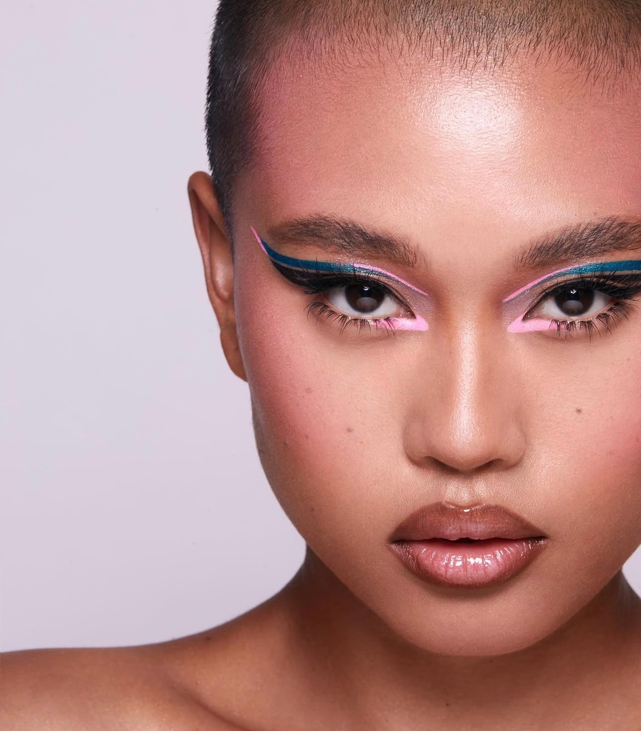 Graphic liner editorial makeup by Seleva Beauty Lounge